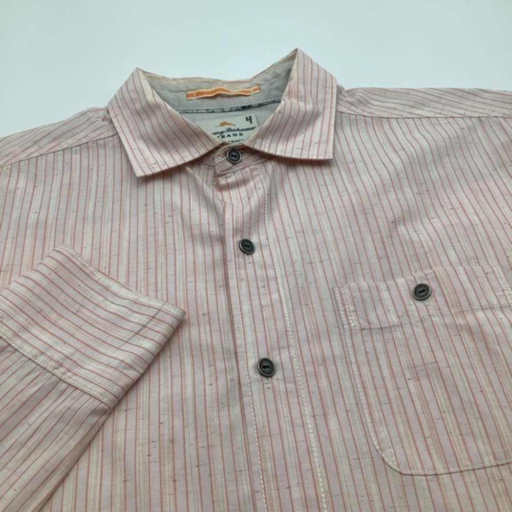 Tommy Bahama Jeans Island Crafted Mens LS Button Up Shirt‎ Orange Size M.